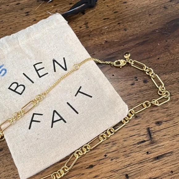 Madewell chunky link chain necklace NEW with dust bag - Picture 8 of 8